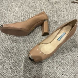 PRADA tan pumps